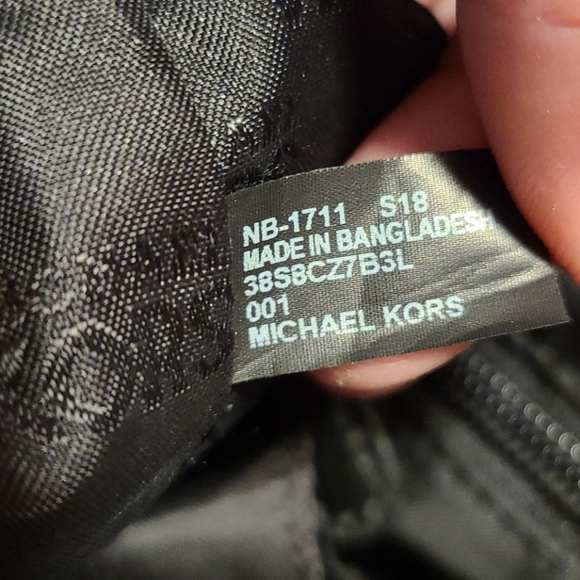 Michael Kors Black Leather Backpack/Purse - Picture 15 of 16